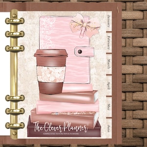 12 Month Planner Dashboard Tab Divider set for your pm mm gm agendas, personal planners, personal wide planners, A5 planners