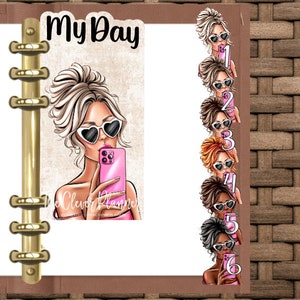 Planner page keeper bookmark for your gm mm pm agenda, pocket, personal size, A5 size