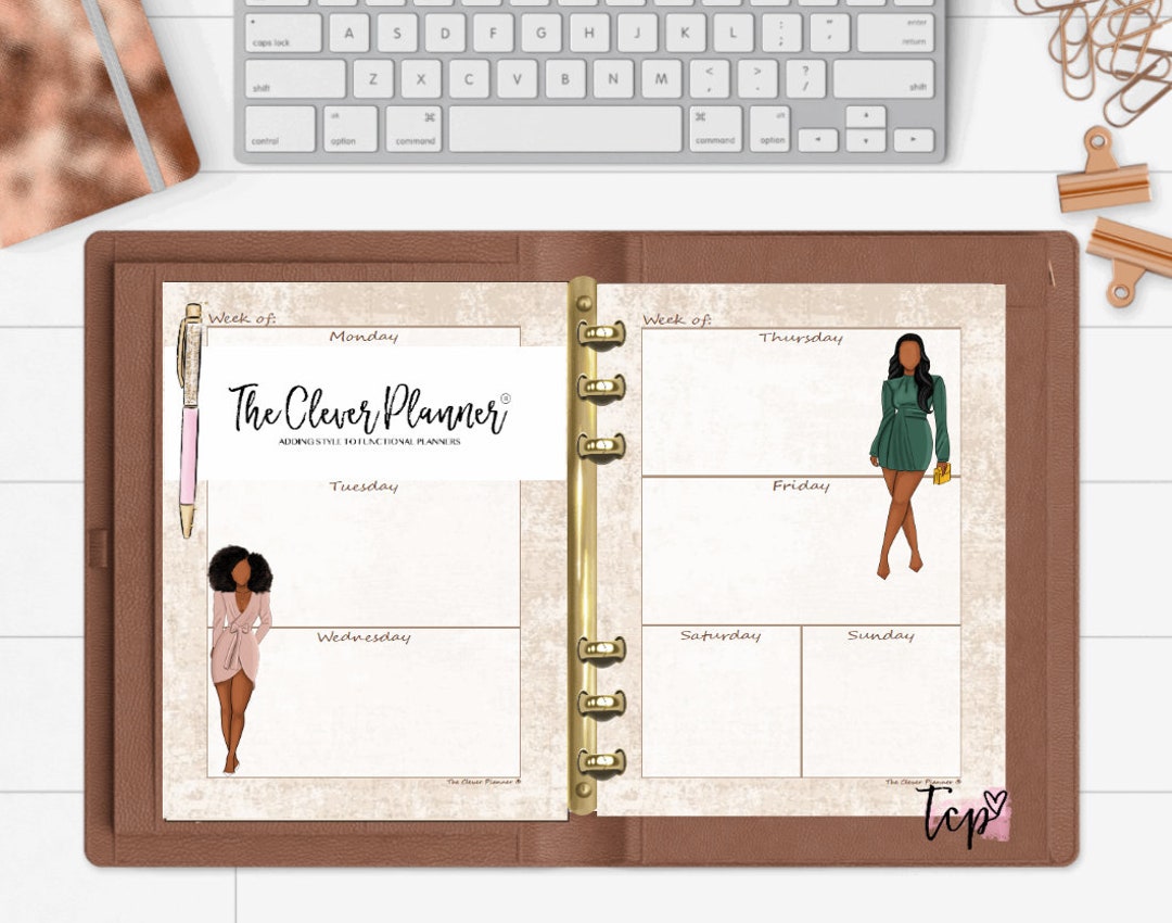 Printed Weekly Calendar for Your Pm, Mm, Gm Agenda, Personal, A5 ...