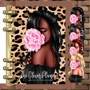 Spring Leopard Obsessed Planner Dashboard for your pm mm gm agendas, personal planners, personal wide planners, A5 planner dashboards