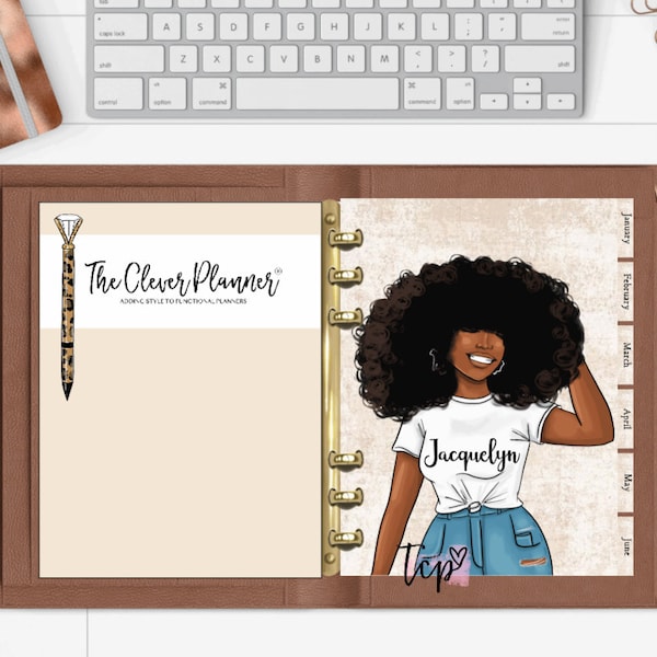 Dashboard Planner Inserts African American Woman - Etsy