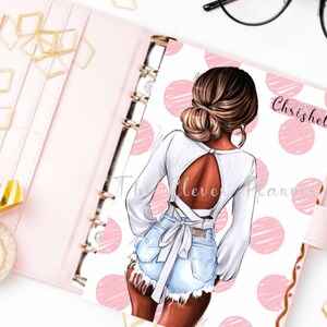 African American Girl Boss Planner Dashboard for your pm mm gm agendas, personal planners, pocket size inserts, A5 planner dashboards