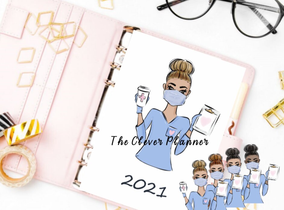 Nurse Printed 2021 Monthly Single Sided Calendar Separated | Etsy
