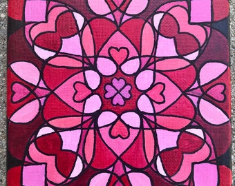 Shades of Love Mandala Painting