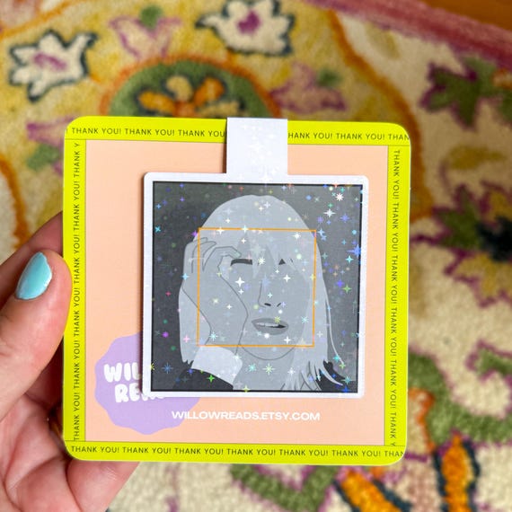 Hayley Williams "Ego Death at a Bachelorette Party" Magnetic Bookmark with Holographic Lamination - Perfect for Book Lovers, Paramore Fans