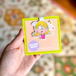Lizzie McGuire Dizzy Animation Magnetic Bookmark with Holographic Laminate - Perfect for Millennial Book Lovers