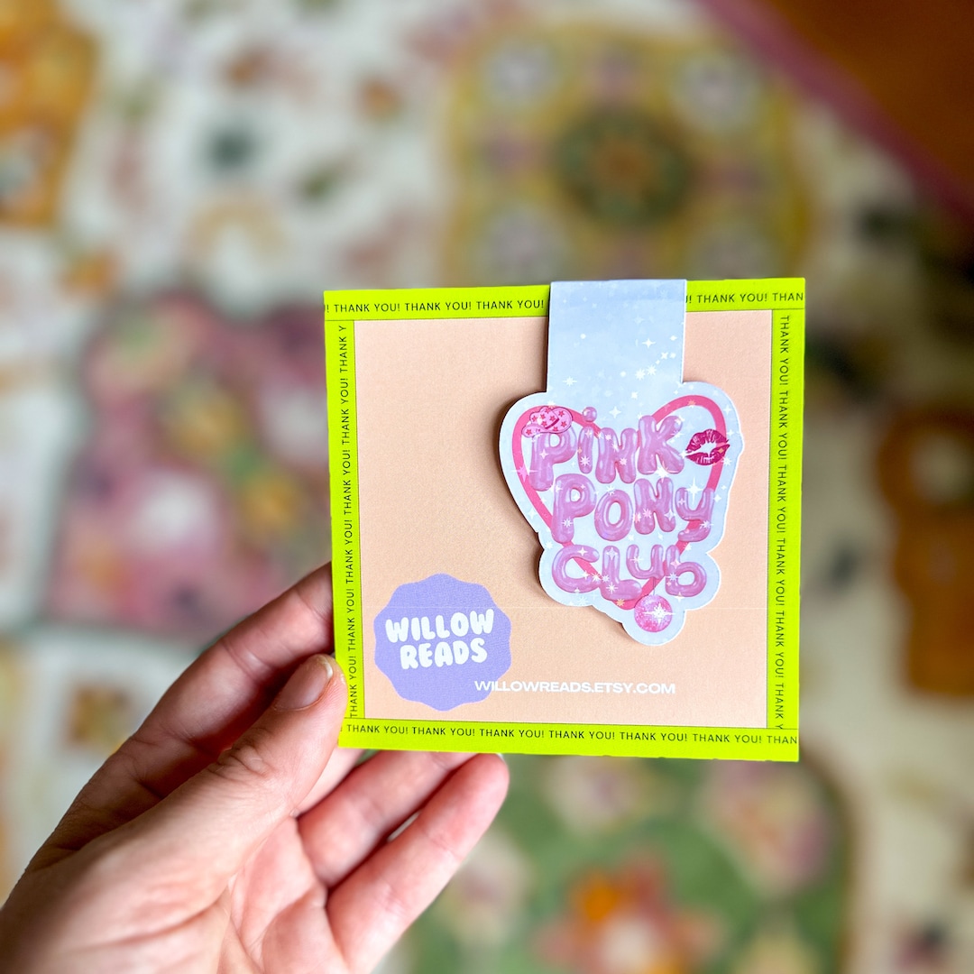 Chappell Roan Pink Pony Club Magnetic Bookmark With Holographic ...