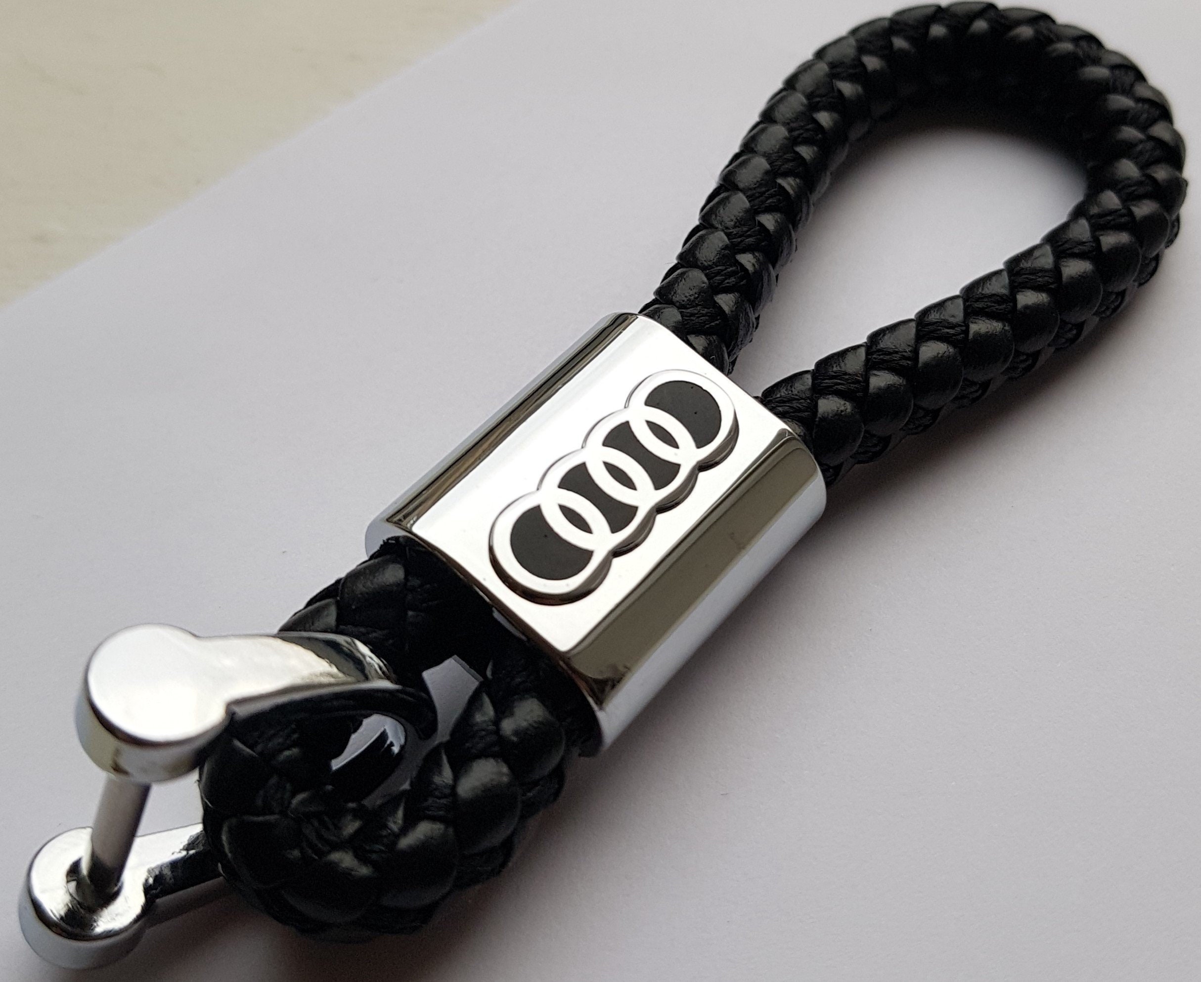 Black Audi Key Ring Key Chain Car Key Holder A1 A2 A3 A4 A5 A6 Etsy