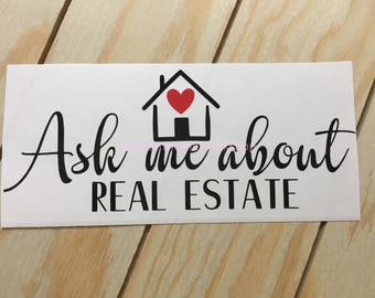 Real Estate Marketing Decal - Vinyl Decal for Real Estate Marketing