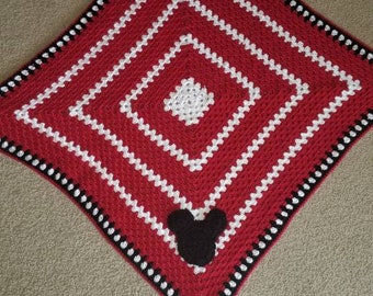 Mickey Mouse Handmade Crochet Baby Blanket