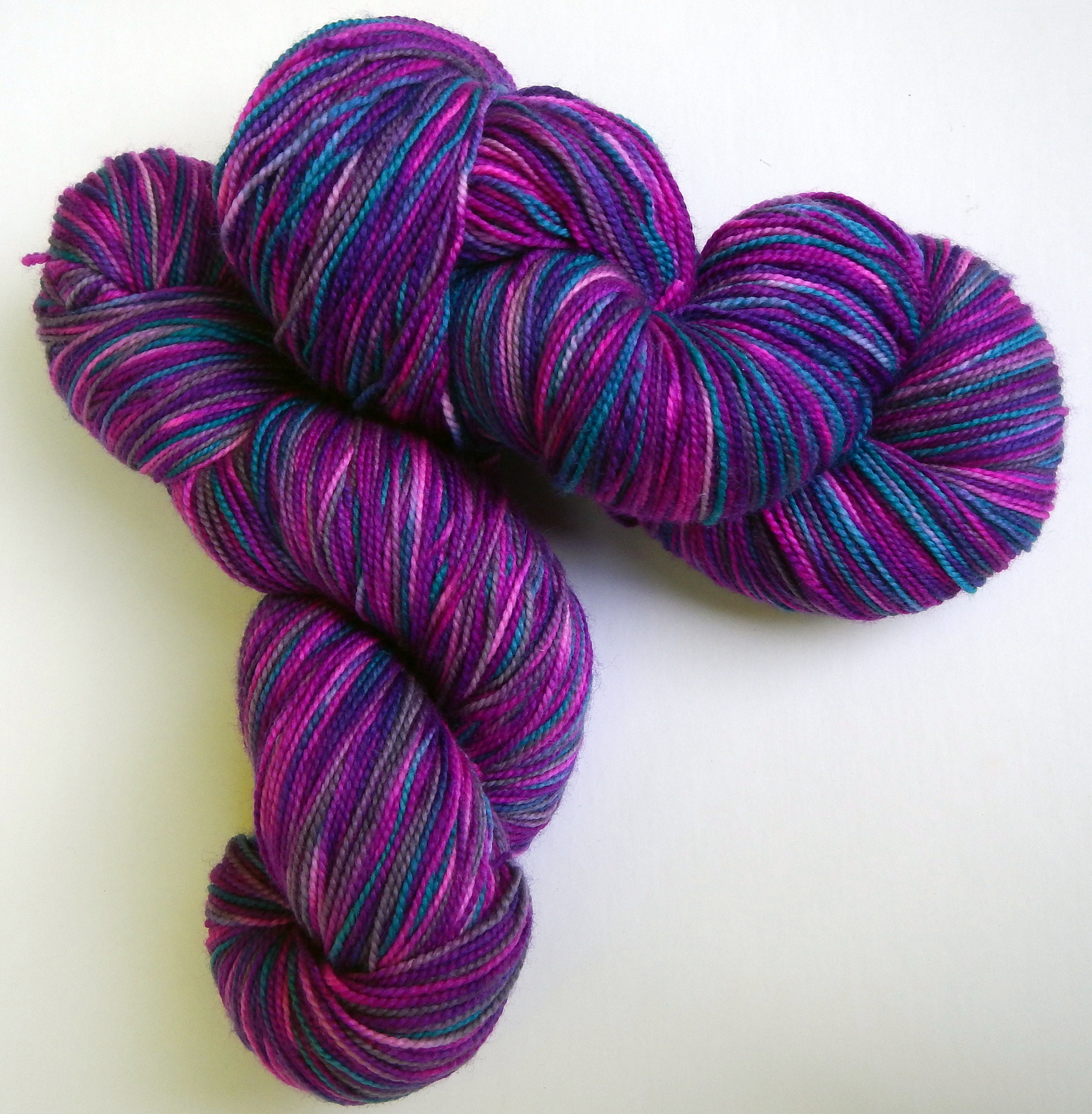 Ernestine Sock Weight - 80% Superwash Merino, 20% Nylon Hand Dyed Yarn 400  yards