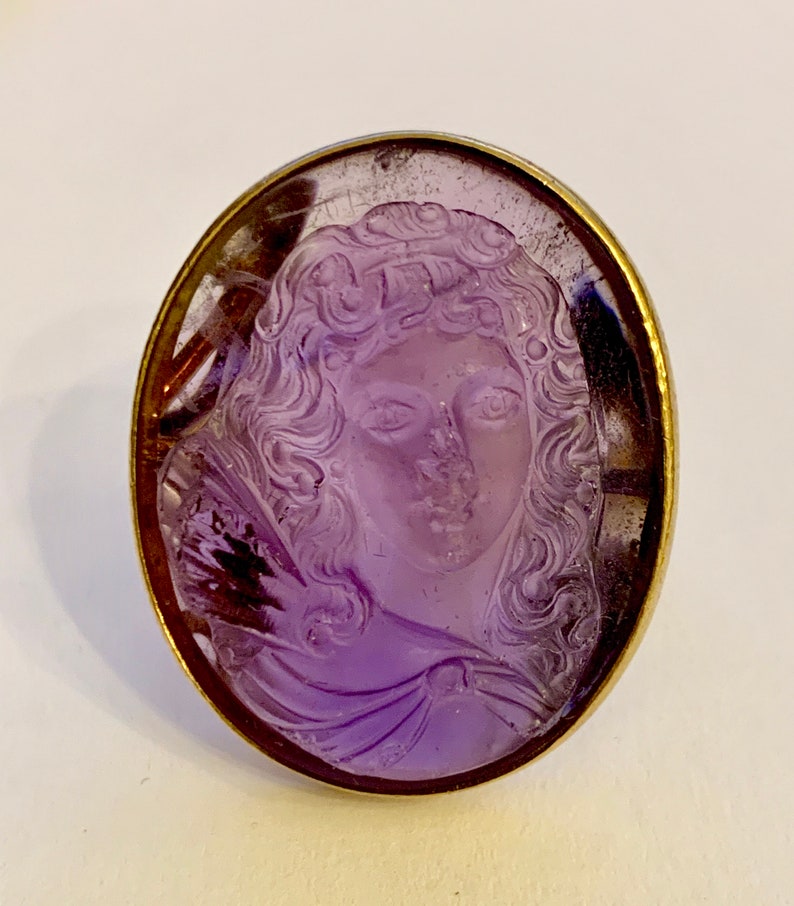 An Unusually Large 42ct Amethyst Carved Bust of A Greek - Etsy