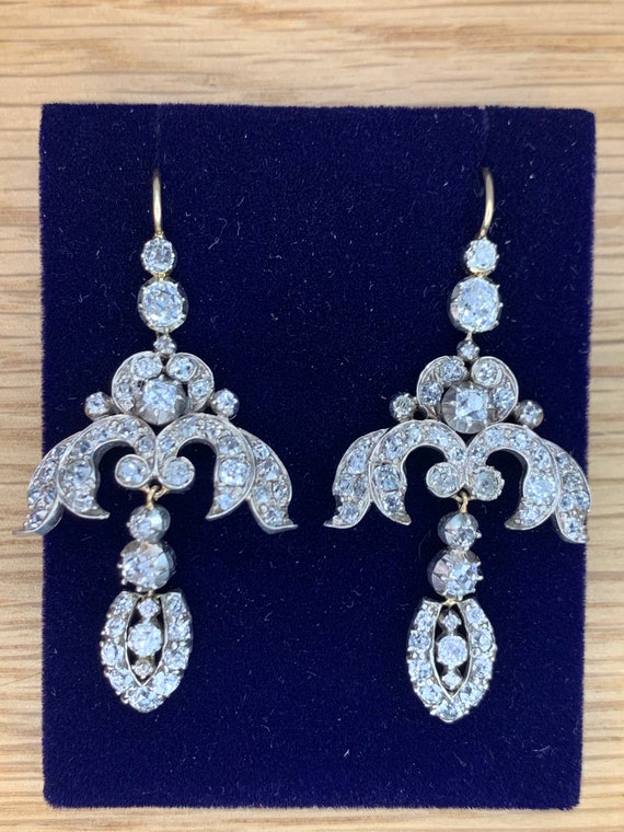 Old mine cut earrings clearance