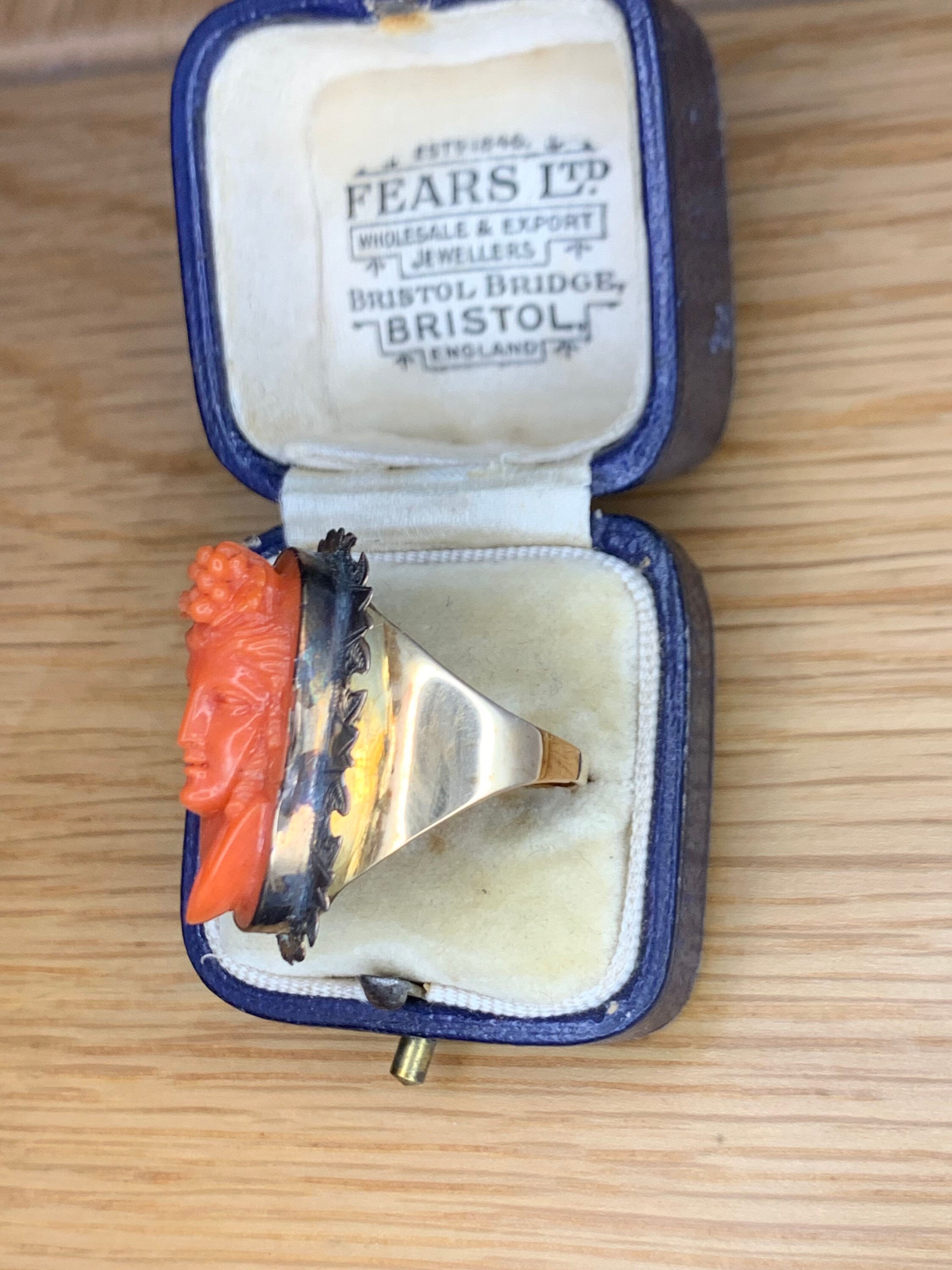 A Fabulous Hand Carved Coral Bust Ring Circa 1800’s - Etsy