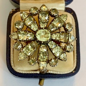 A Stunning Quality Portuguese Chrysoberyl Cluster Ring Circa 1770’s