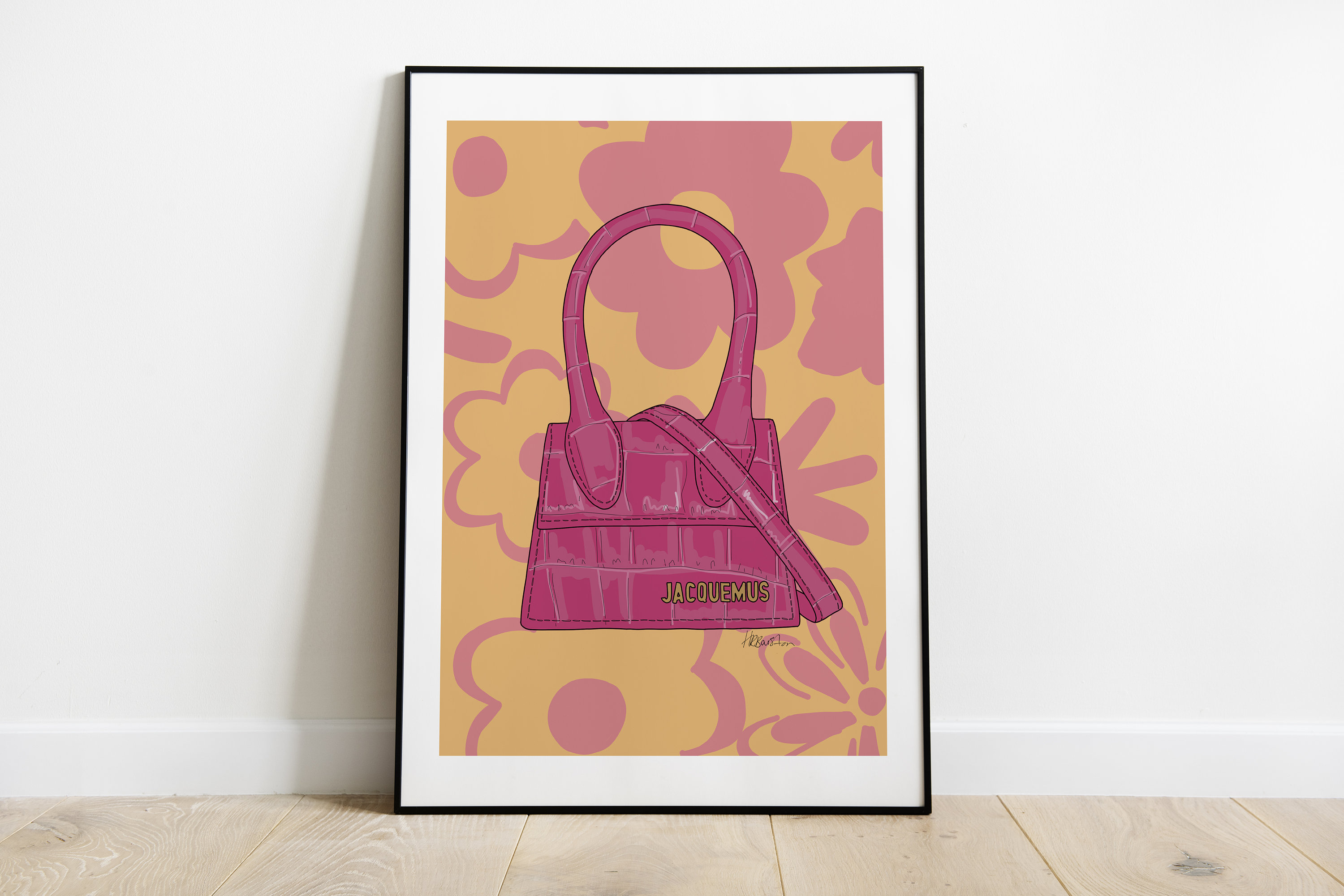 Jacquemus Handbag Art Print Etsy.de