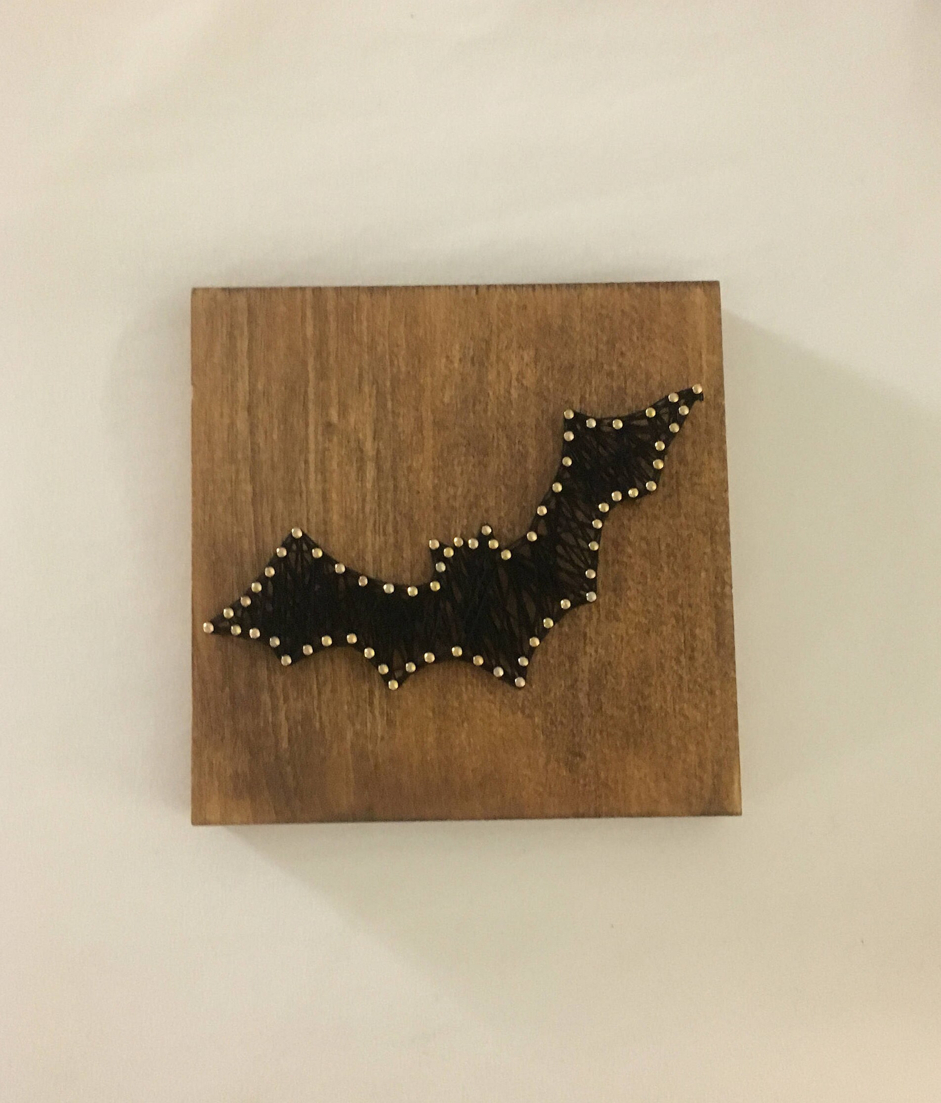 Bat String Art Halloween decor Halloween Bat string art Etsy