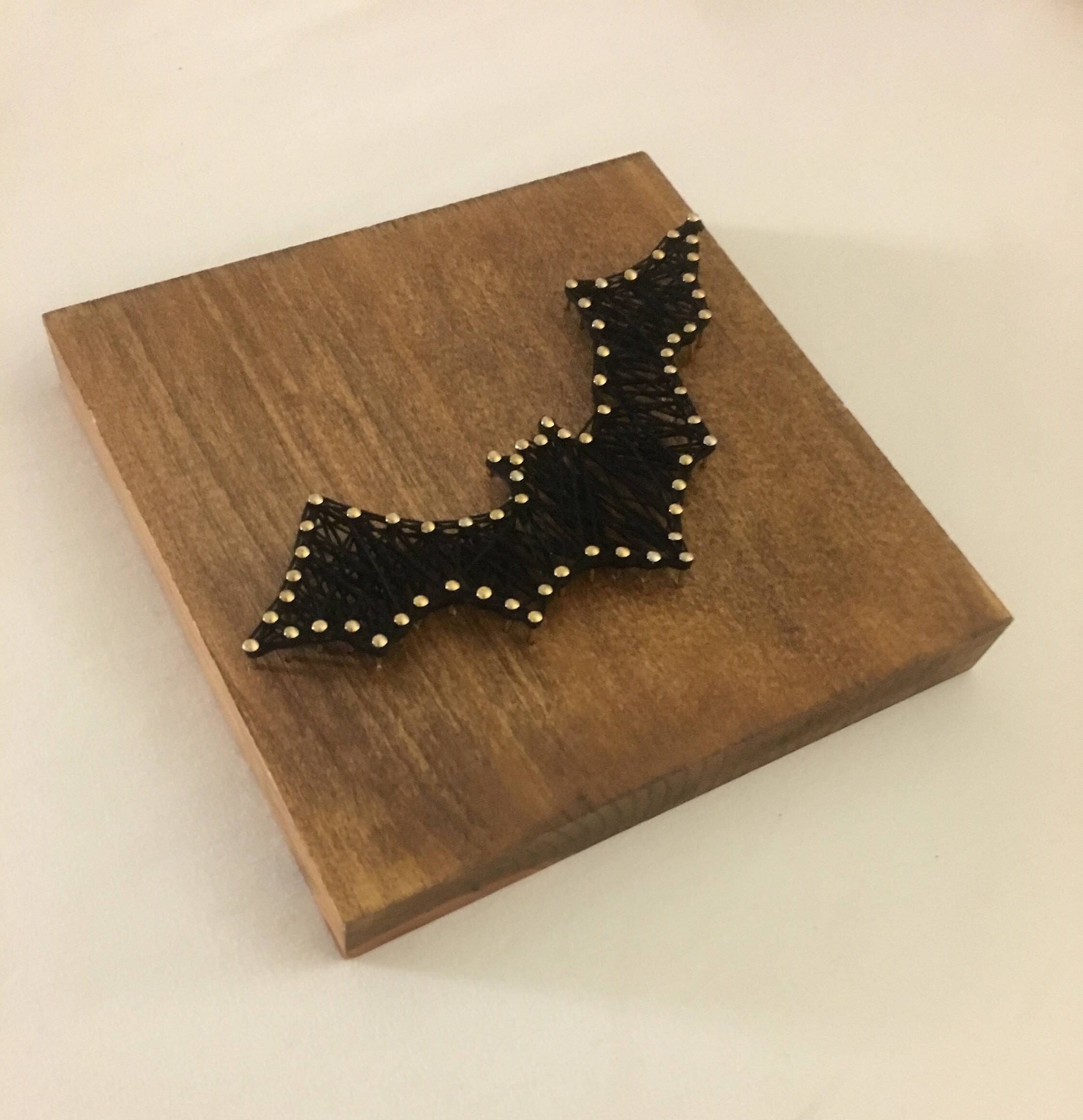 Bat String Art Halloween decor Halloween Bat string art Etsy
