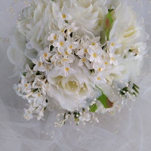 Cream and Off white Free Form Bridal Bouquet, Wedding, Bridal, Wedding Party, Garden Wedding, Beach Wedding, Civil Ceremony, Church Wedding