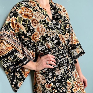 Kimono Robe, Dressing Gown, Beach Cover Up, Loungewear, Boho Robe, Womens Dressing Gown, Womens Bath Robe, Kimono, Bath Robe, Beachwear