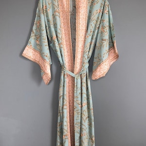 long kimono style dressing gown