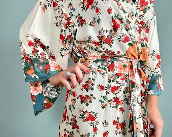 Robe Kimono, Robe de chambre, Plage Cover Up, Loungewear, Robe Boho, Robe de chambre femme, Robe de bain femme, Kimono, Robe de bain, Vêtements de plage