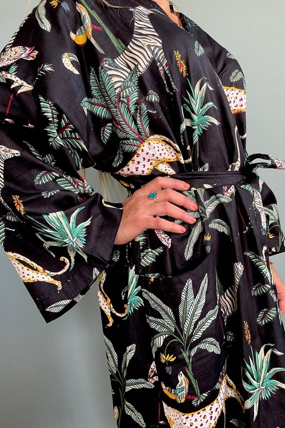 Bata de kimono bata de mujer bata de algodon bata de dama de honor bata de novia bata de boda bata de kimono de talla grande kimono boho cubierta de playa