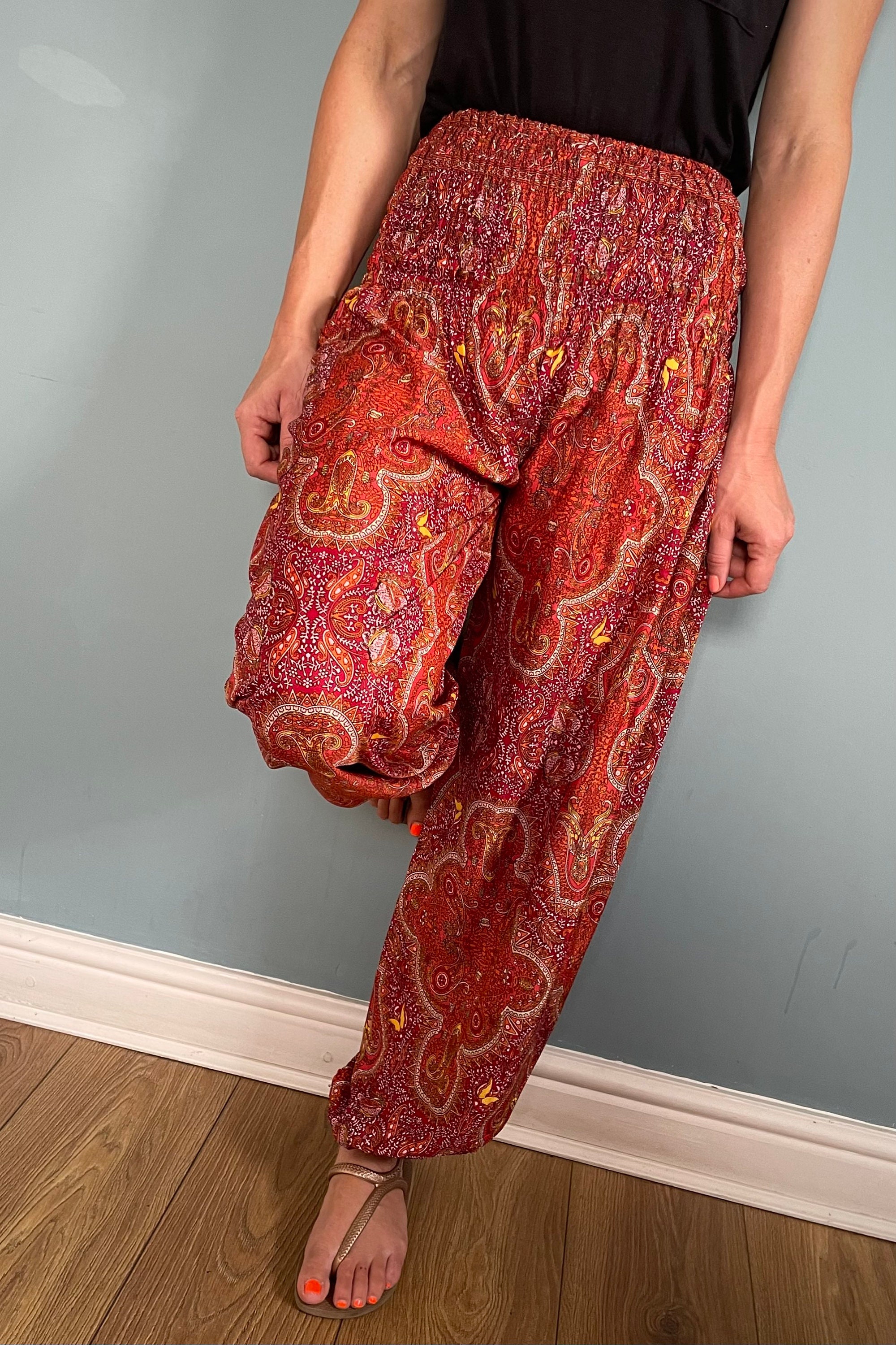 Silk Harem Trousers Womens Trousers Indian Silk Boho Etsy