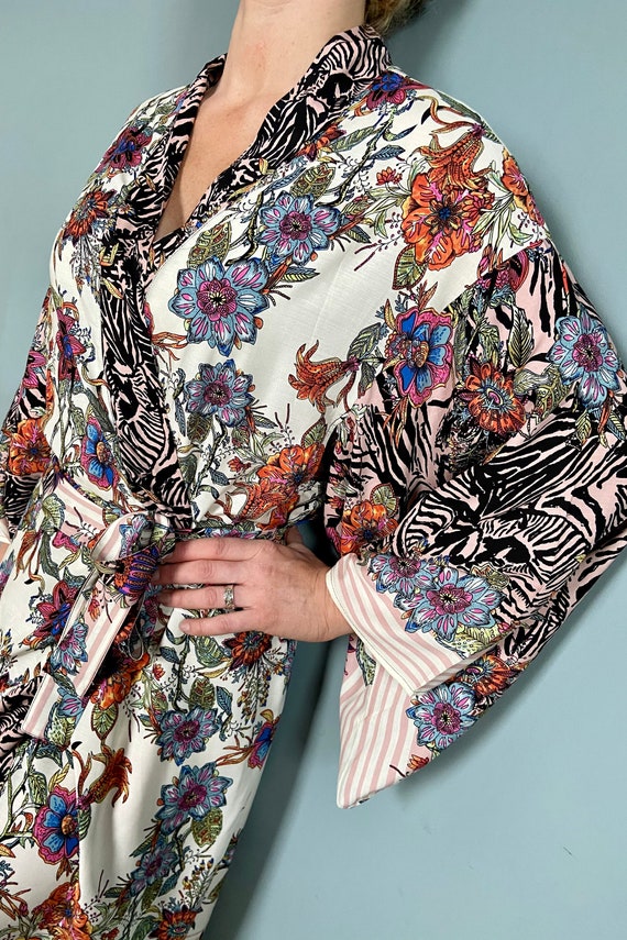 Kimono Robe Womens Dressing Gown 