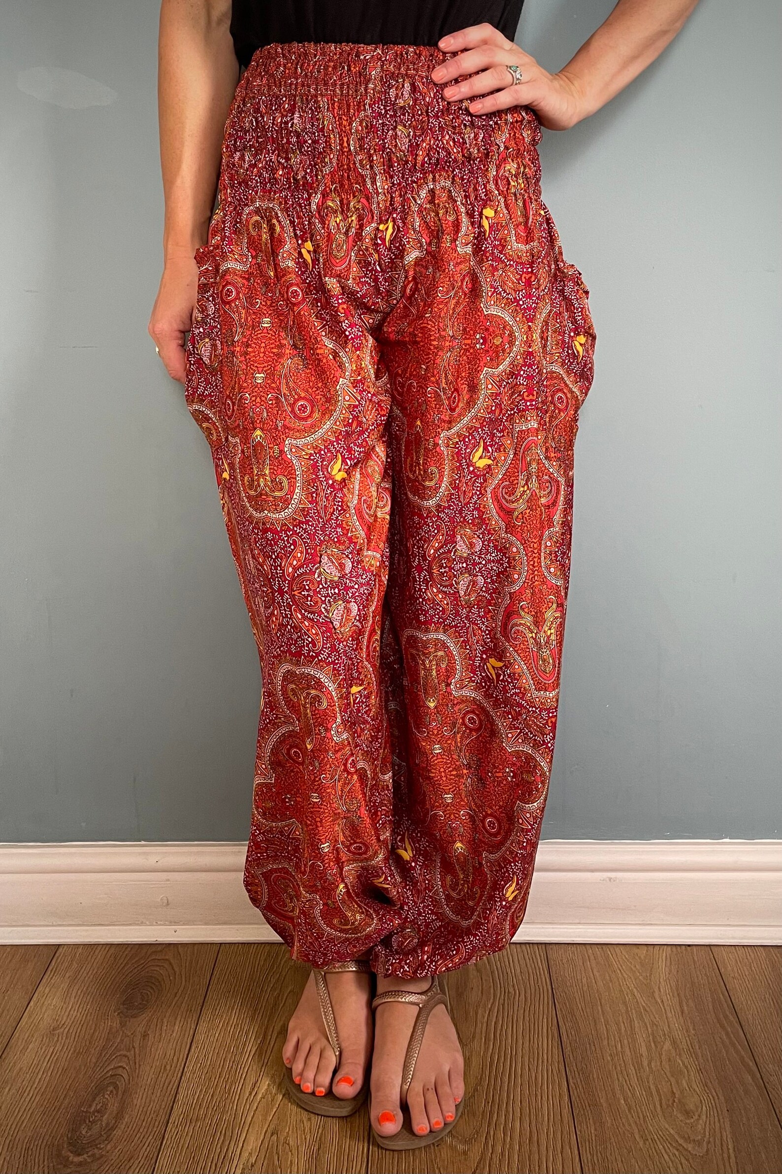 Silk Harem Trousers Womens Trousers Indian Silk Boho Etsy
