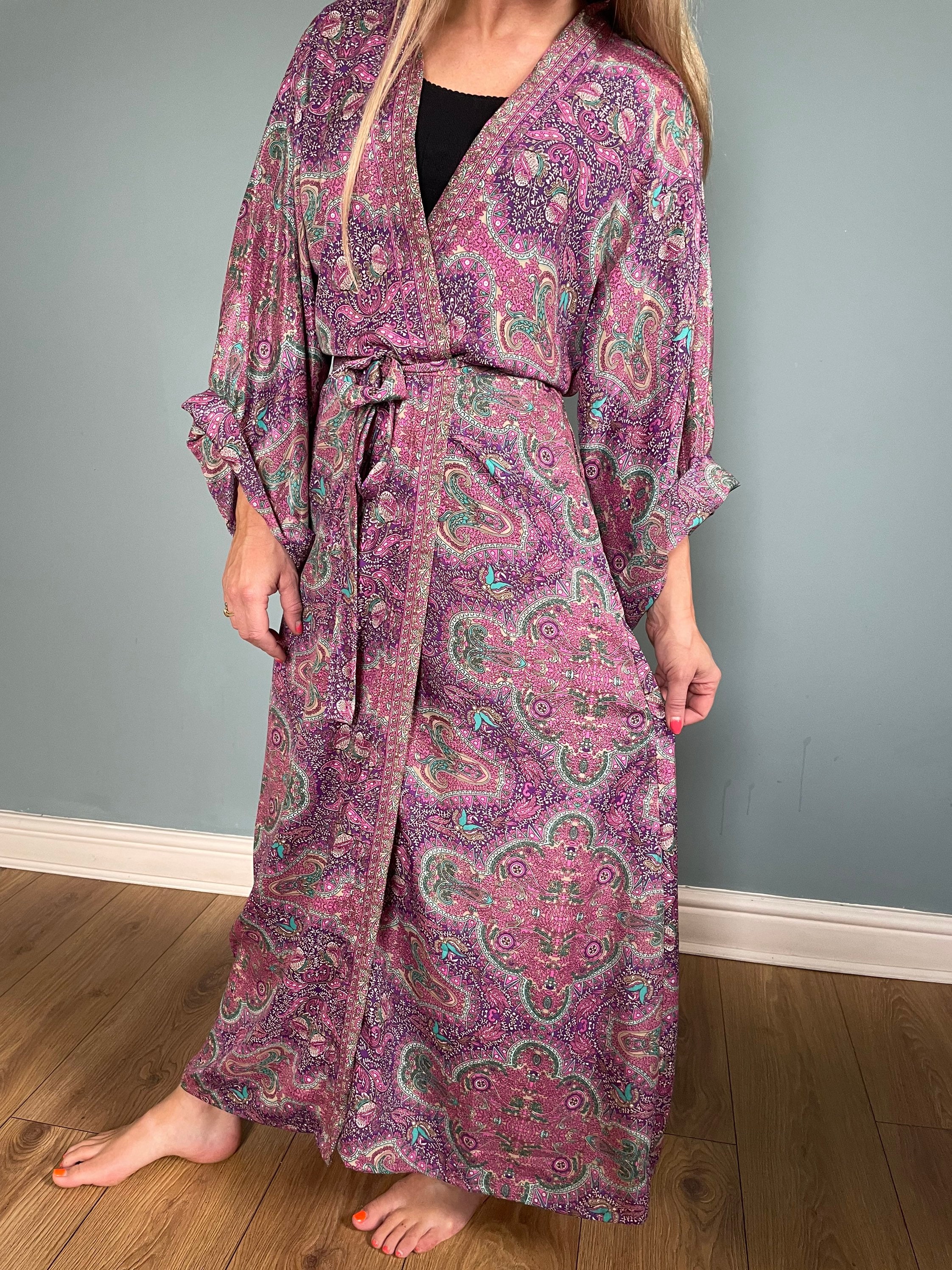 Purple Dressing Gown - Etsy UK