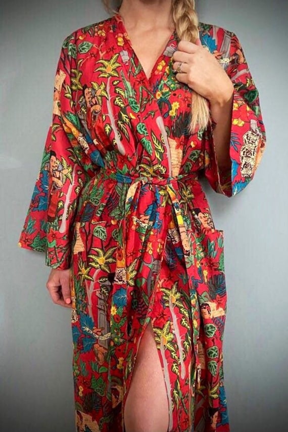 Satin Kimono Robe, Silk Kimono Robe, Dressing Gown Robe, Bridal Dressing  Gown, Silk Kimono Robe With Long Sleeves, Silk Women Robe Long - Etsy