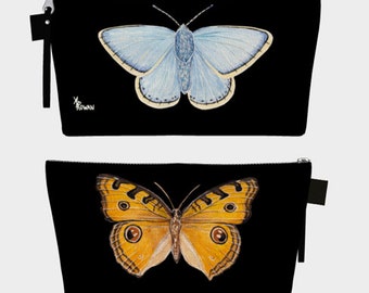 Black Butterfly Makeup Bag