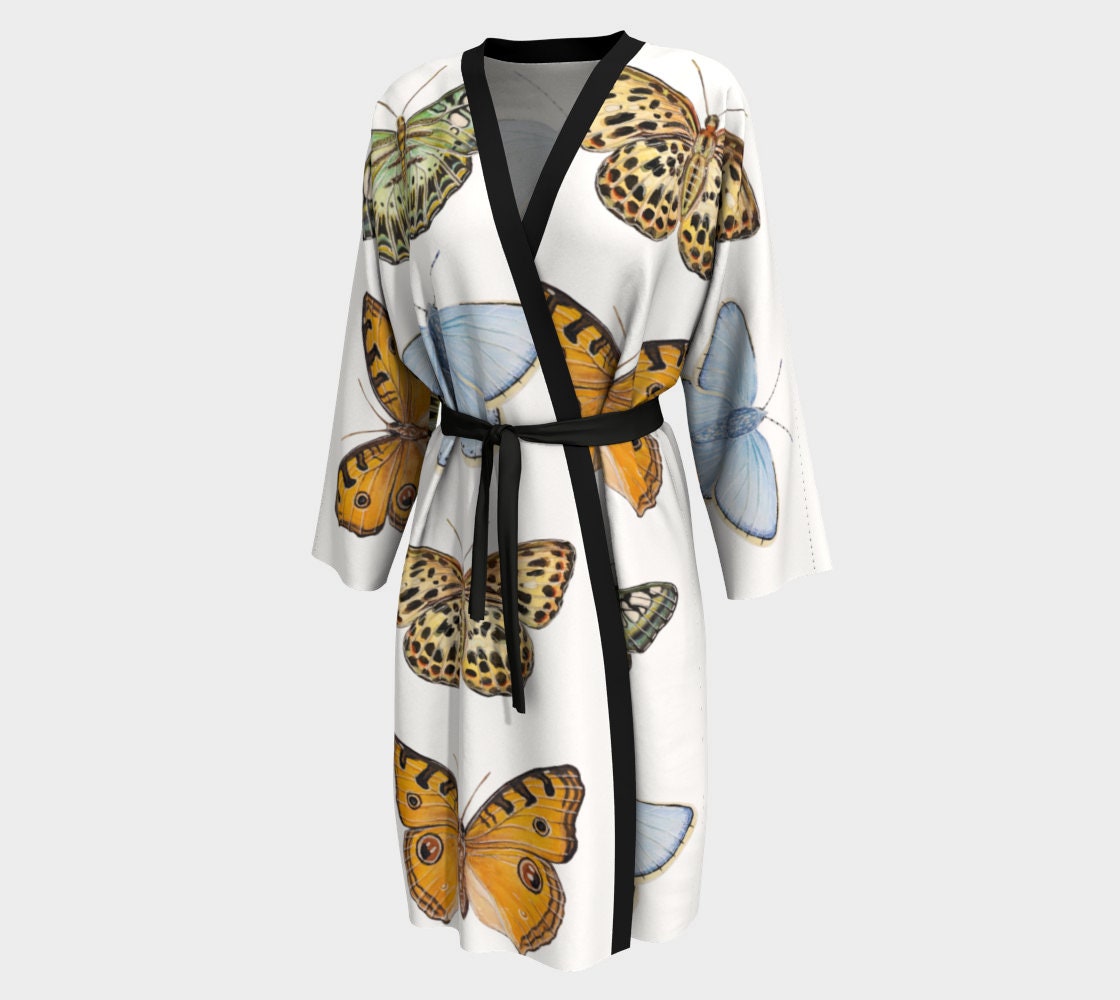Butterfly Print Robe UK
