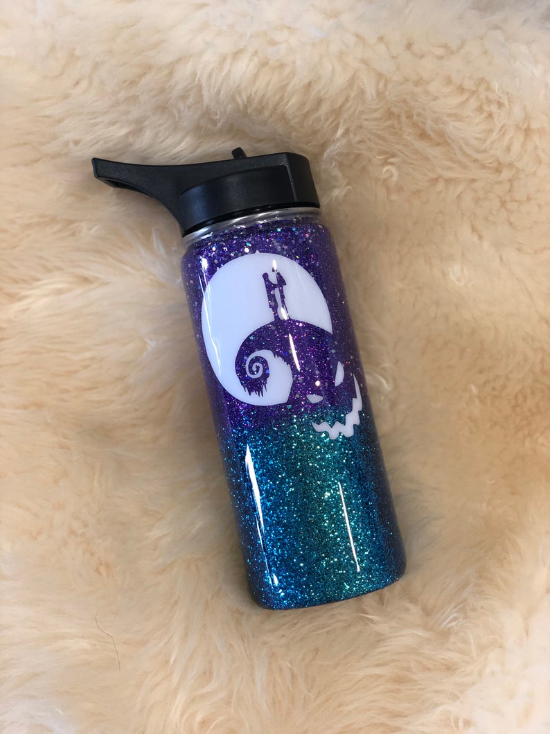 Download Nightmare before Christmas glitter tumbler Jack and Sally ...
