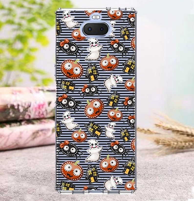 XZ1 case sony xz3 X \u0421ompact Sony xa3 case xperia XA2 case L2 case XZ2 Compact halloween case pumpkin XA2 plus case sony L1 ghost