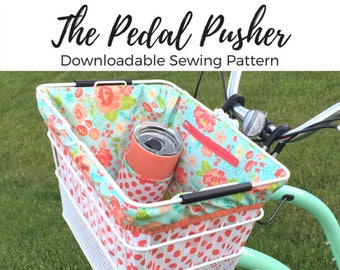 SEWING PATTERN The Pedal Pusher Bike Basket Liner PDF Digital Download