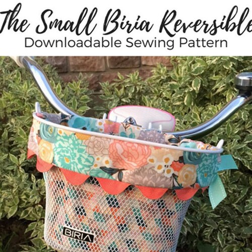 Printable SEWING PATTERN the Pedal Pusher Bike Basket Liner Etsy