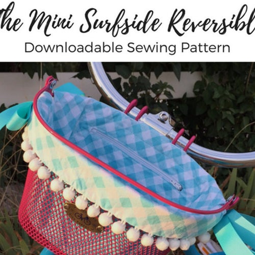 Printable SEWING PATTERN the Pedal Pusher Bike Basket Liner Etsy