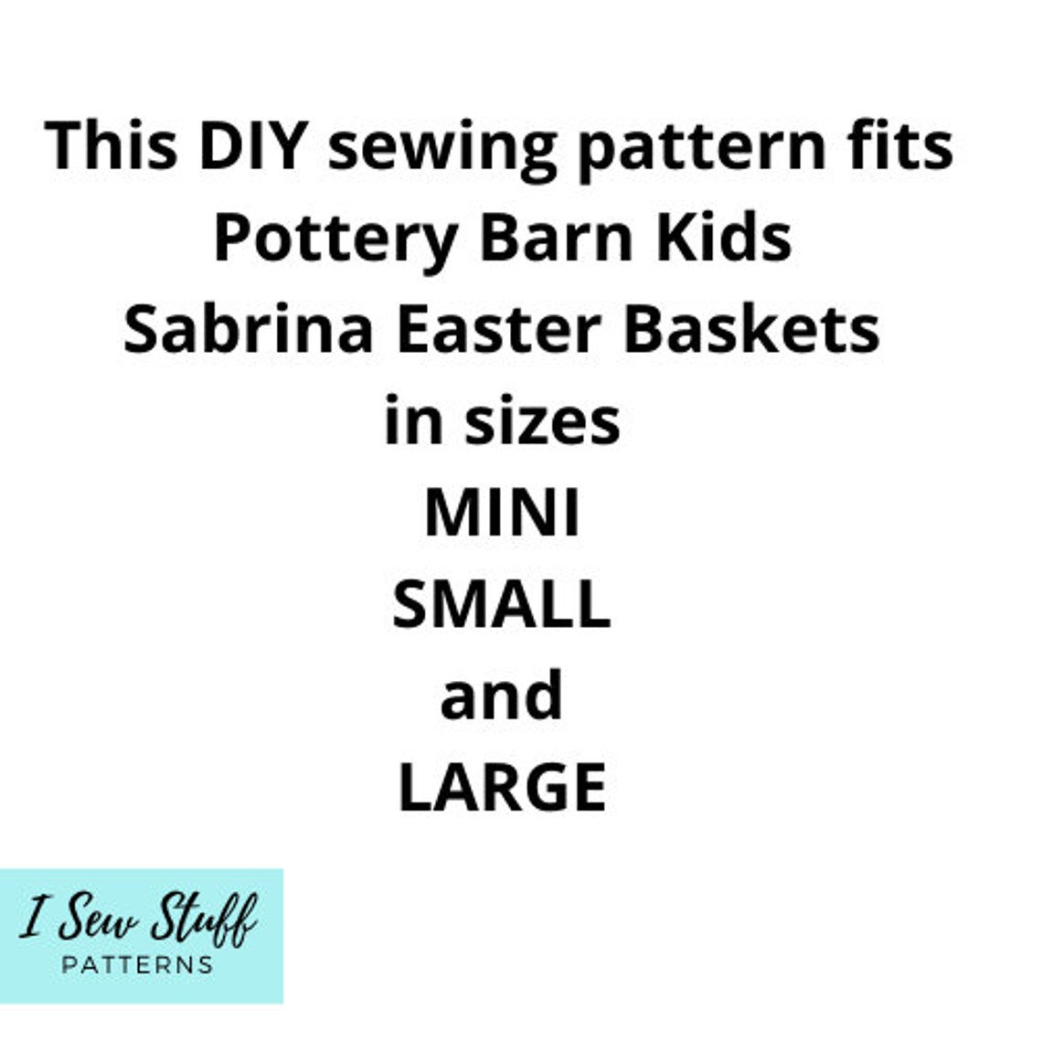 Printable SEWING PATTERN Reversible Easter Basket Fabric - Etsy