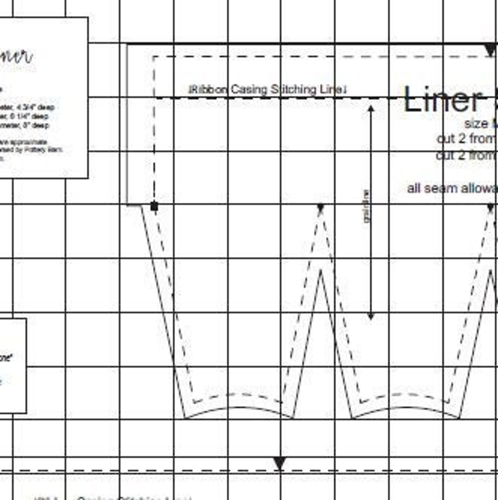 Printable SEWING PATTERN Reversible Easter Basket Fabric Liners PDF ...