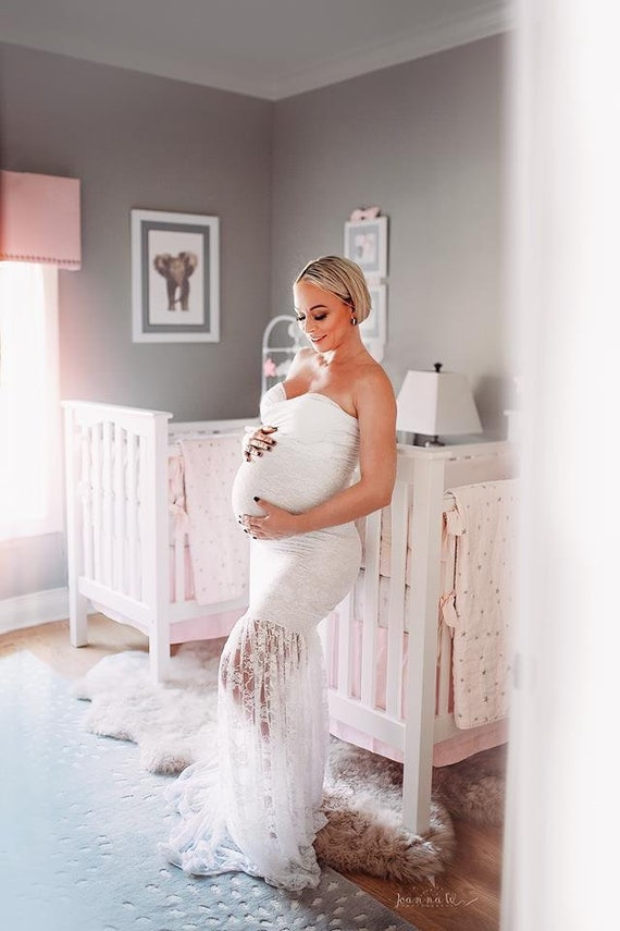 Maternity Dress Lace Maternity Dress Mermaid Maternity Etsy