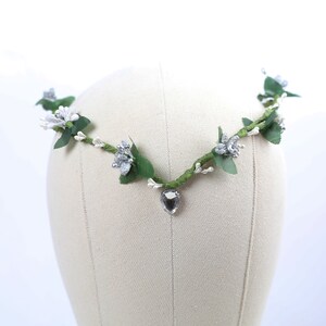 Elvish flower crown, elf headpiece, leaf fairy crown, elf crown, woodland elven crown, elven circlet, elf tiara, elven fairy crown