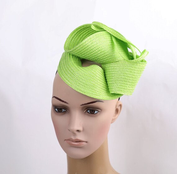 Lime Green Fascinator, Kentucky Derby Fascinator , Royal 