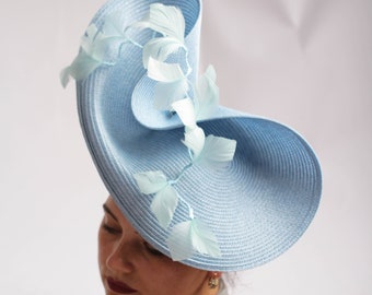 Light Blue Fascinator - Etsy