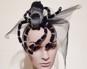 Spider Fascinator Hats Halloween 