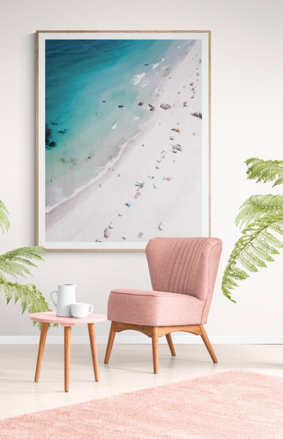 Beach Scene Printable Poster / Digital Artwork / Coastal / - Etsy Australia