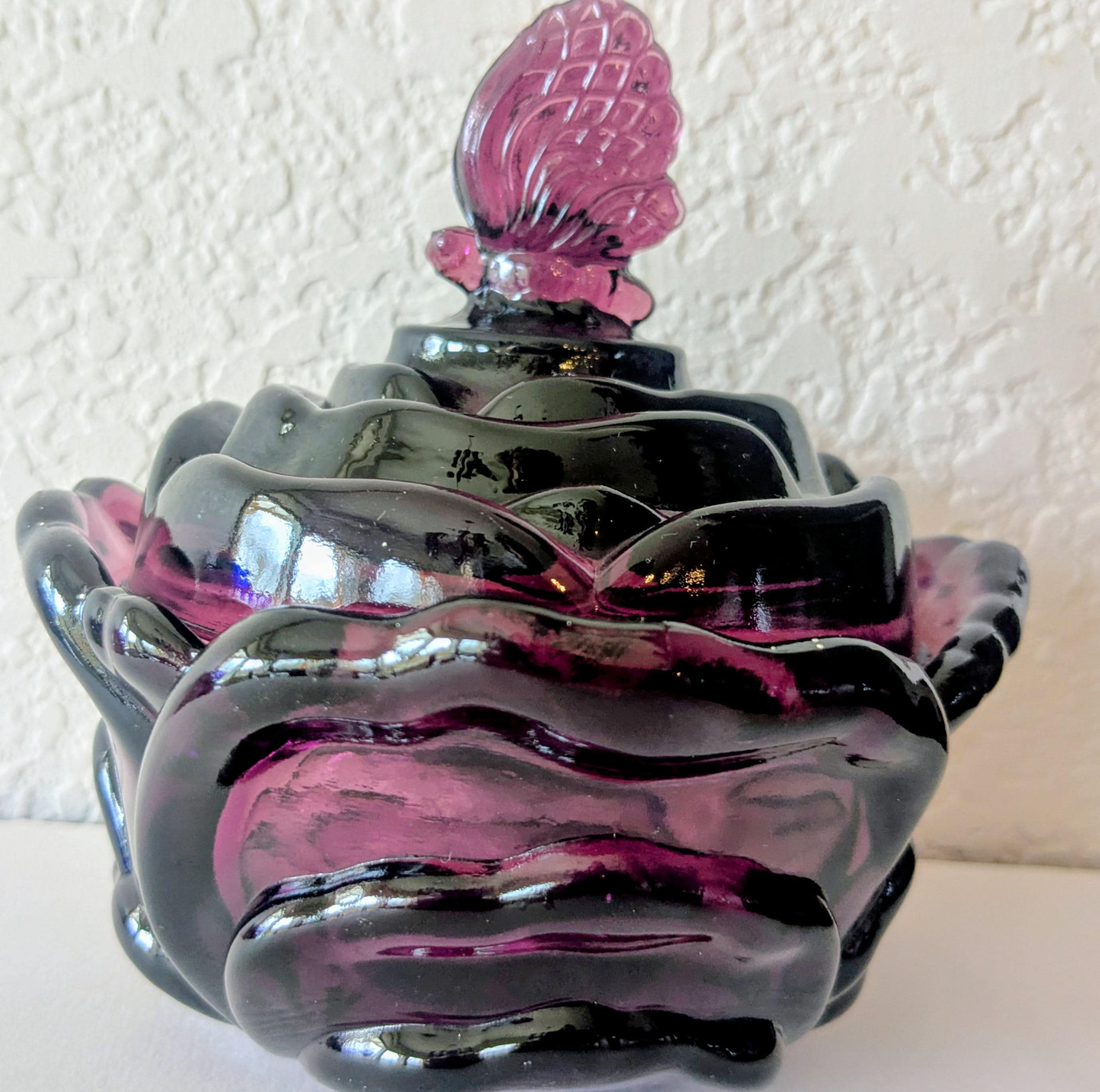 Fenton Rose Fairy Lamp - Etsy