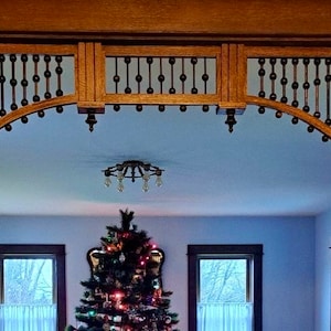 Victorian Arch Stick and Ball Arch for Interior home Decor Spandrel art nouveau for living and family room