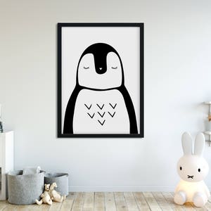 Decorative digital poster, children's room, illustration, monochrome, Scandinavian, nursery
